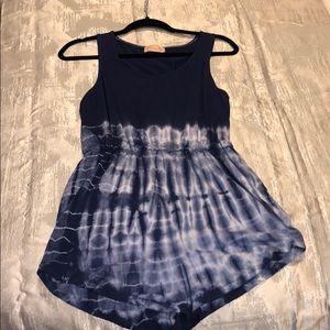 Blush Tie-Dye Romper